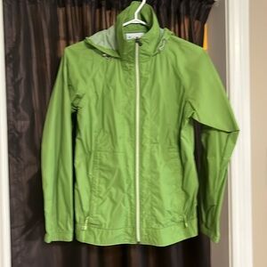 Columbia green windbreaker size xs